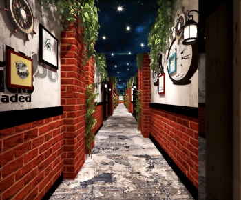 Industrial Style Corridor-ID:237056022