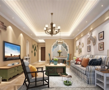 American Style A Living Room-ID:588593964