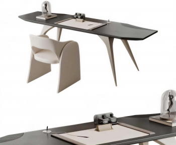 Modern Computer Desk And Chair-ID:540889989