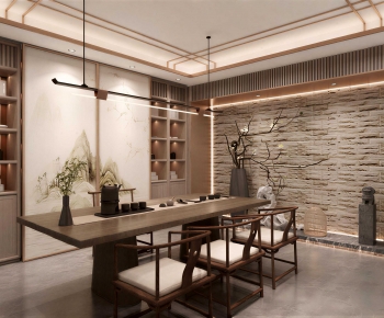 New Chinese Style Tea House-ID:607881077