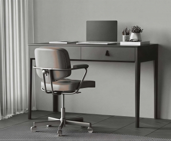 Modern Computer Desk And Chair-ID:128279927