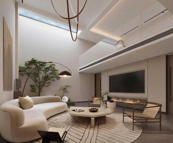 Modern A Living Room-ID:846489916