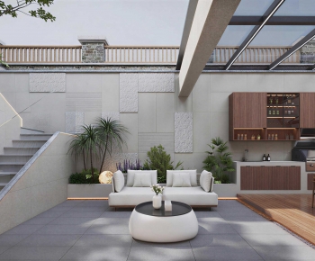 Modern Courtyard/landscape-ID:631927979