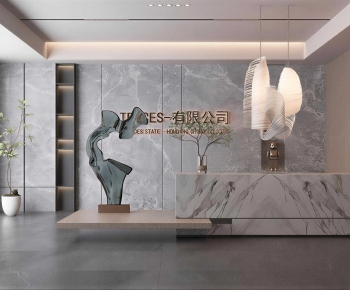 Modern Office Reception Desk-ID:588809972