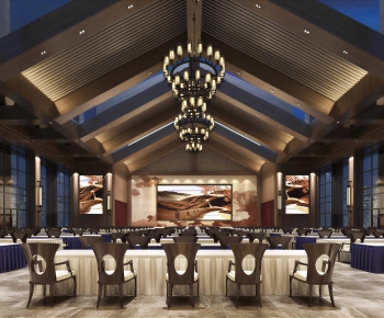 New Chinese Style Banquet Hall-ID:267940049