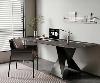 Modern Computer Desk And Chair-ID:926035889
