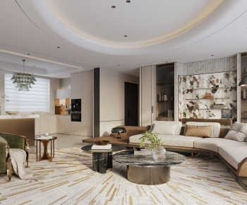Modern A Living Room-ID:657889876