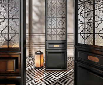 French Style Glass Screen Partition-ID:126029011