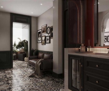 Retro Style Hallway-ID:380090955