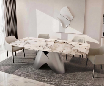 Modern Dining Table And Chairs-ID:850502017