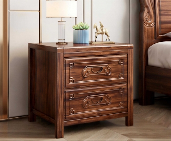Chinese Style Bedside Cupboard-ID:866401915