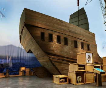 New Chinese Style Exhibition Hall-ID:754547129