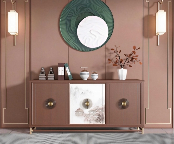 New Chinese Style Side Cabinet-ID:730778936