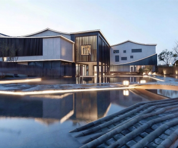 New Chinese Style Appearance Of Commercial Building-ID:102078934