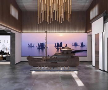 New Chinese Style Exhibition Hall-ID:121597054