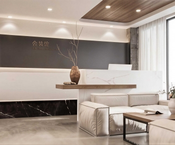 Modern Office Reception Desk-ID:489032037