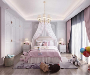 Simple European Style Girl's Room Daughter's Room-ID:784620051