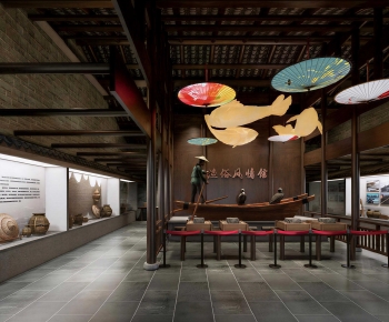 New Chinese Style Exhibition Hall-ID:805943013