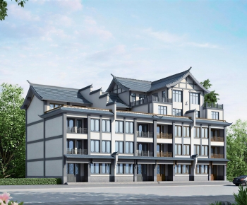 New Chinese Style Residential Building-ID:207374106