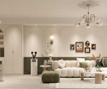 French Style A Living Room-ID:154581074