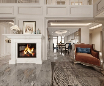 European Style A Living Room-ID:201236967