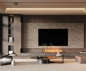Modern A Living Room-ID:717470884