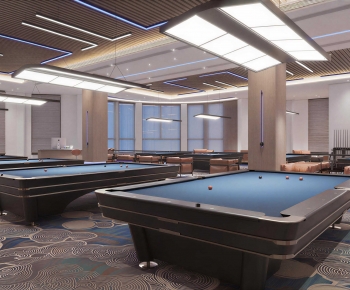 Industrial Style Billiard Room-ID:707534071
