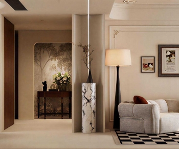 French Style A Living Room-ID:113970997