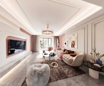 French Style A Living Room-ID:153501994