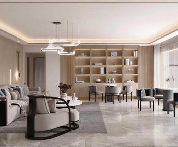 Modern A Living Room-ID:194474946