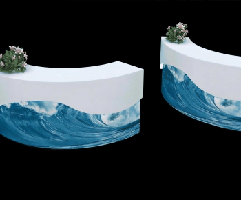 Modern Reception Desk-ID:508938078