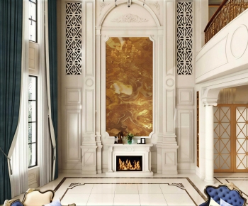 European Style A Living Room-ID:641291131