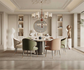 Simple European Style Dining Room-ID:443983086