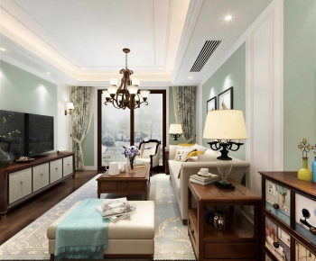 Modern A Living Room-ID:672956944