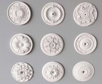 European Style Plaster Carved Top Plate-ID:330787902