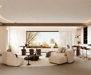 Modern A Living Room-ID:666035893