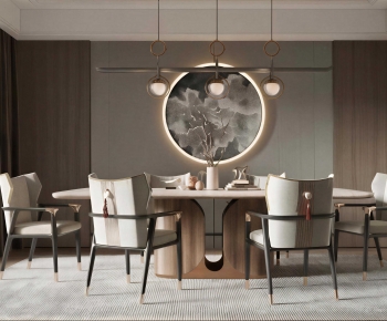 New Chinese Style Dining Room-ID:210556035