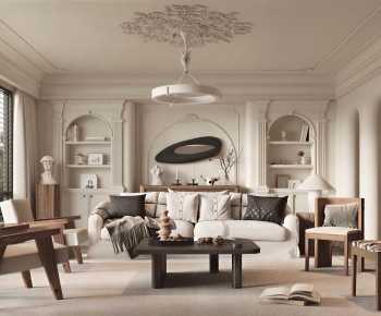French Style A Living Room-ID:446851026