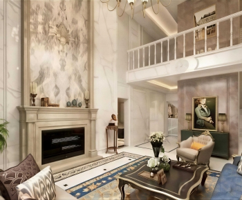 European Style A Living Room-ID:489447125