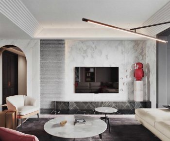 Modern A Living Room-ID:885466105