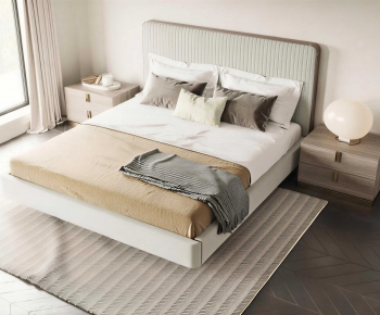 Modern Double Bed-ID:518910882