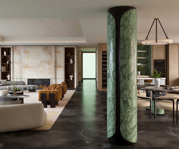 Modern A Living Room-ID:182731266
