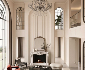 French Style A Living Room-ID:988224981