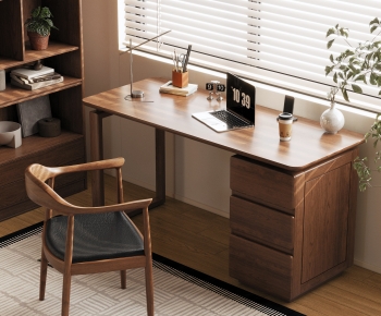 Modern Computer Desk And Chair-ID:939850097