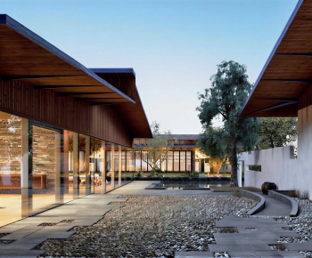 New Chinese Style Courtyard/landscape-ID:752731085