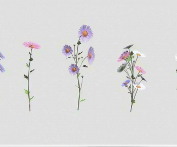 Modern Flowers And Grass-ID:710877905