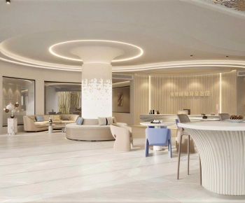 Modern Office Reception Desk-ID:102119411