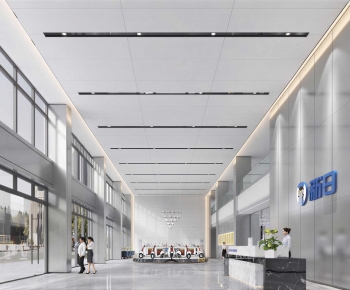 Modern Office Reception Desk-ID:448310424