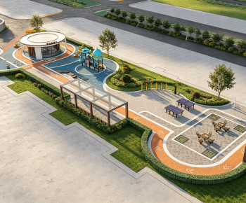 Modern Park Landscape-ID:303257948