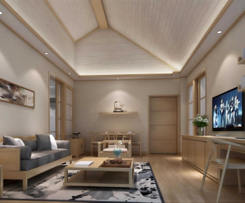 New Chinese Style A Living Room-ID:367932081